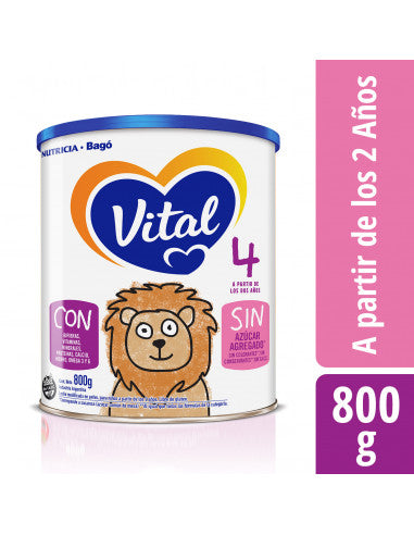 Vital 4 Leche Infantil a partir de los 2 años 800 Gr