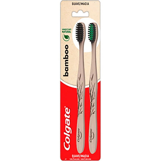 Cepillo Dental Colgate Bamboo Charcoal 2 Unidades