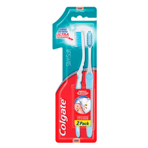 Cepillo Dental Colgate Slim Soft Compact Head 2 Unidades