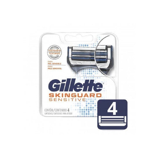 Gillette Cartuchos Repuesto De Afeitar Skinguard Fusion5 4 Unidades