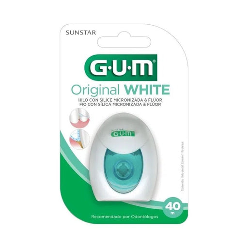 Gum Hilo Dental Original White Blanqueado X 40 M