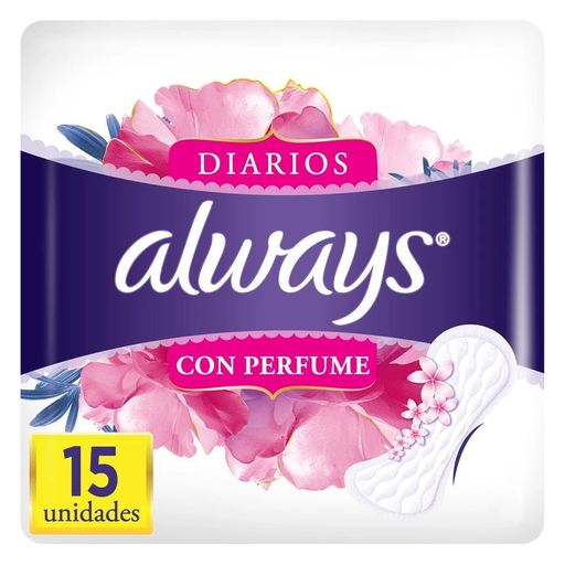 Protectores Diarios Always Con Perfume X 15 Unidades