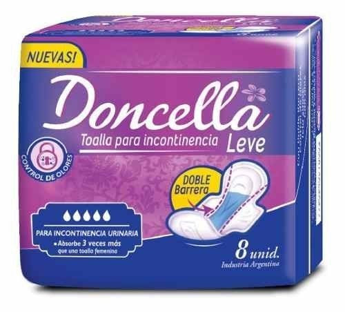 Doncella, Toallas Femeninas Para Incontinencia Leve 8 Un