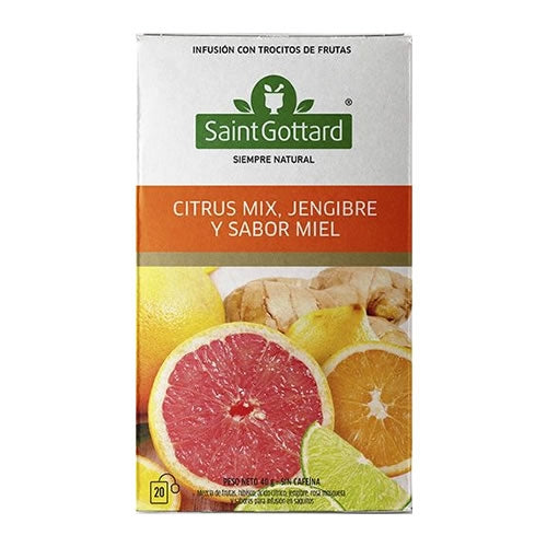 Saint gottard te citrus mix, jengibre y sabor x 20
